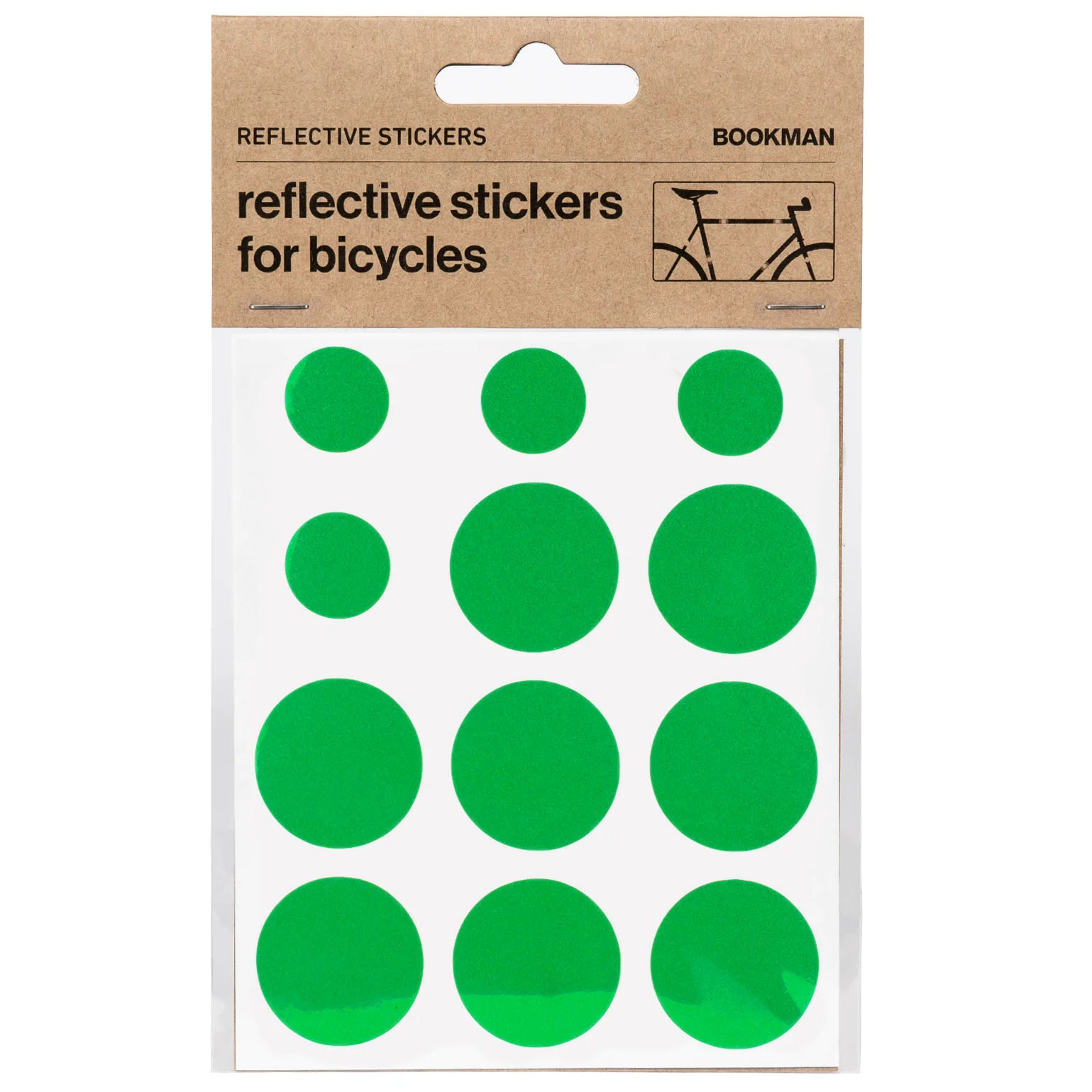 Bookman Visibility Reflective Stickers Dots Green Bookman Visibility Reflective Stickers Dots Green