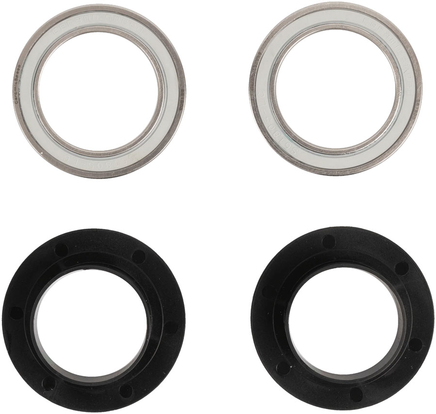 CeramicSpeed BB ALPHA Bottom Bracket Bearing Kit - For BB90 Compatible 24mm/Shimano Spindle Road Optimized BLK
