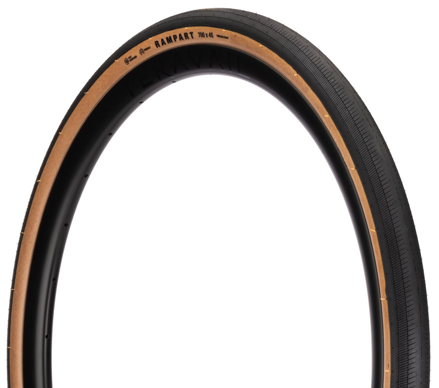 Teravail Rampart Tire - 700 x 40 Tubeless Folding Tan Durable Fast Compound