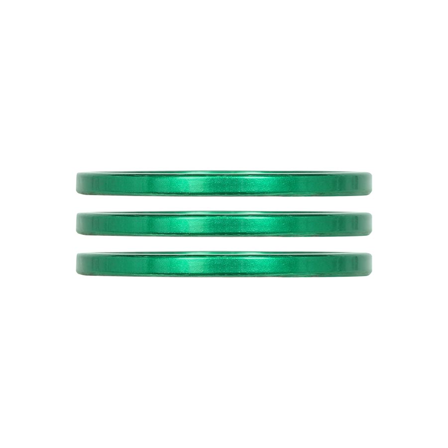 Industry Nine iRiX Headset Spacer 1-1/8'' Height: 2.5mm Aluminum Green 3pcs