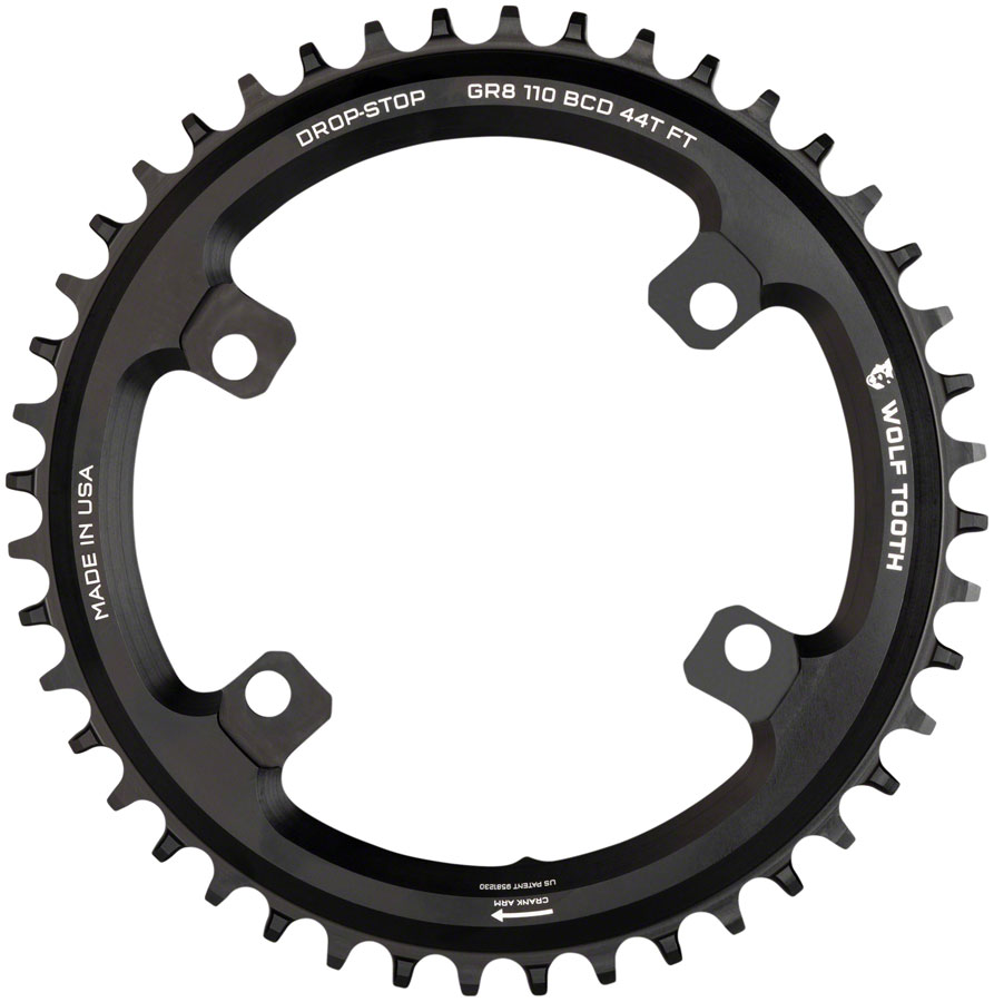 Wolf Tooth Shimano 110 Asymmetric BCD Chainring - Flattop For Shimano GRX