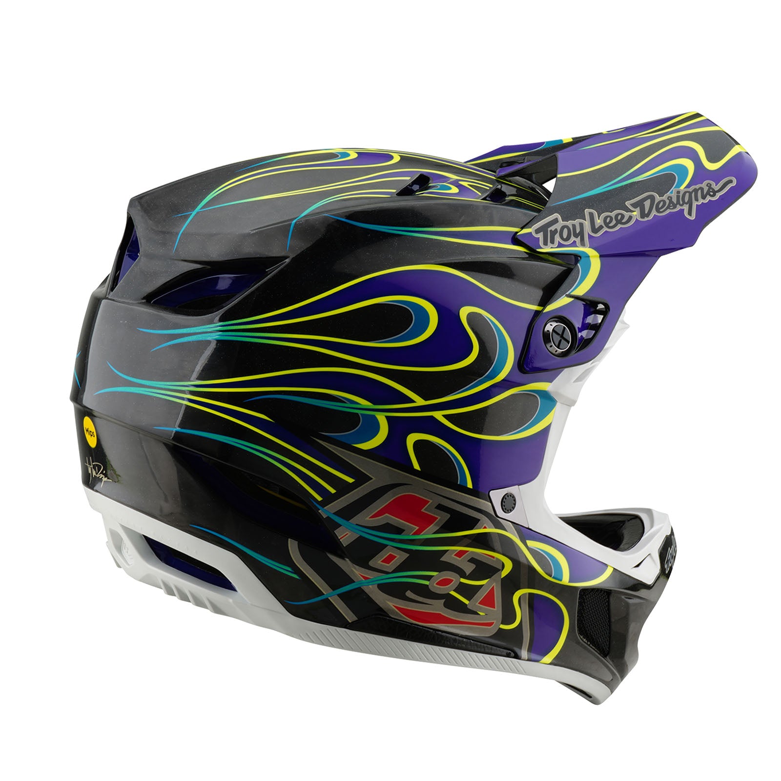 D4 Carbon Helmet Torched Black / Purple - Image 4