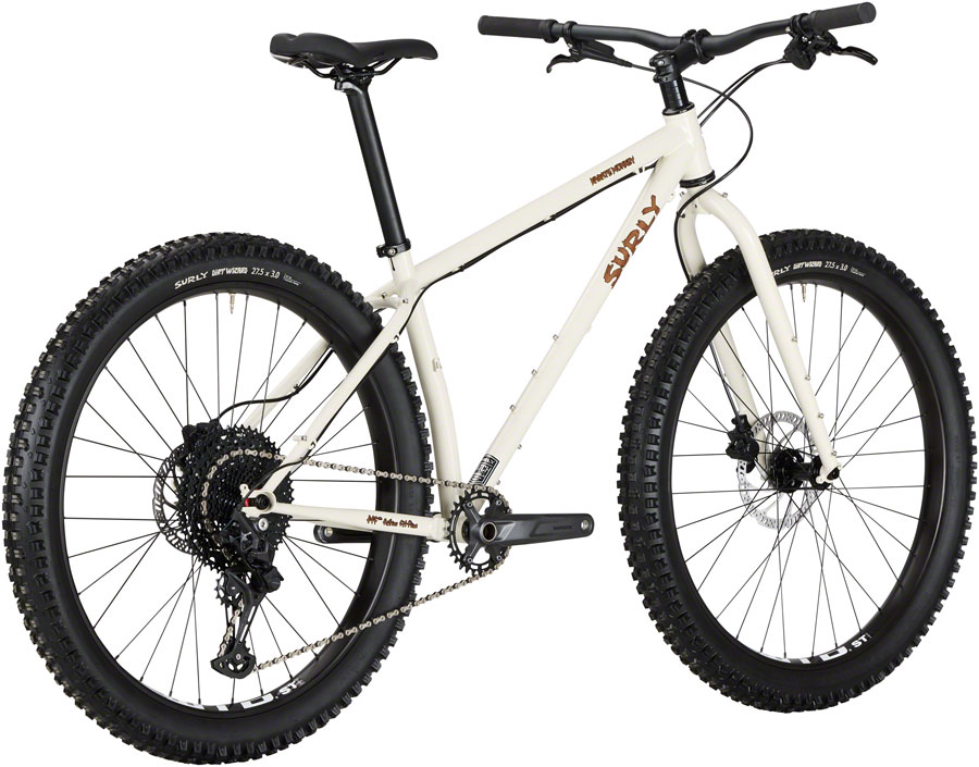 Surly Karate Monkey Bike - 27.5", Steel, Snow Mold White - Image 3