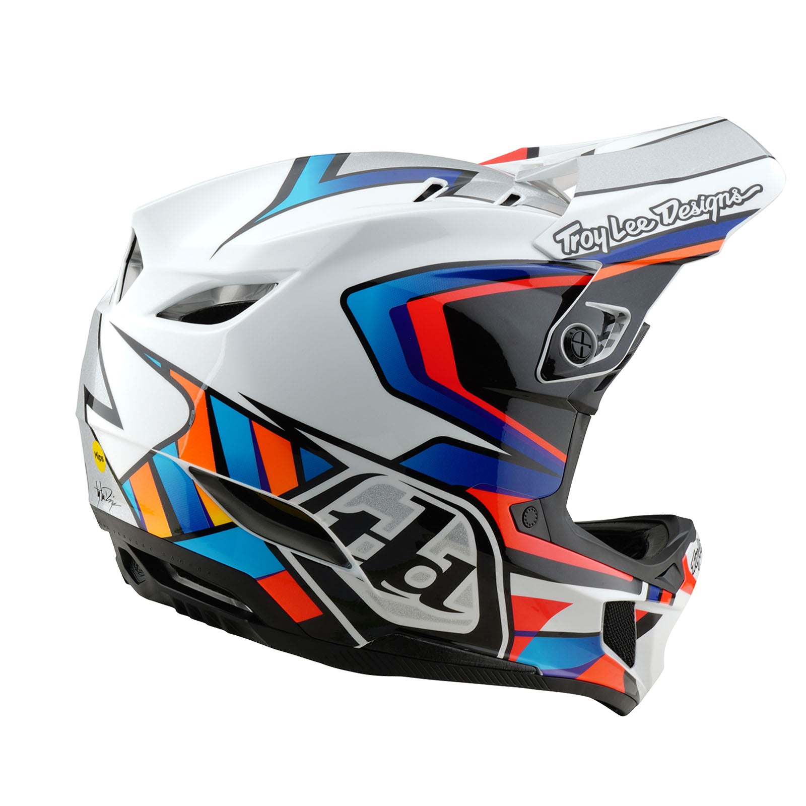 D4 Composite Helmet Frames White / Silver - Image 4