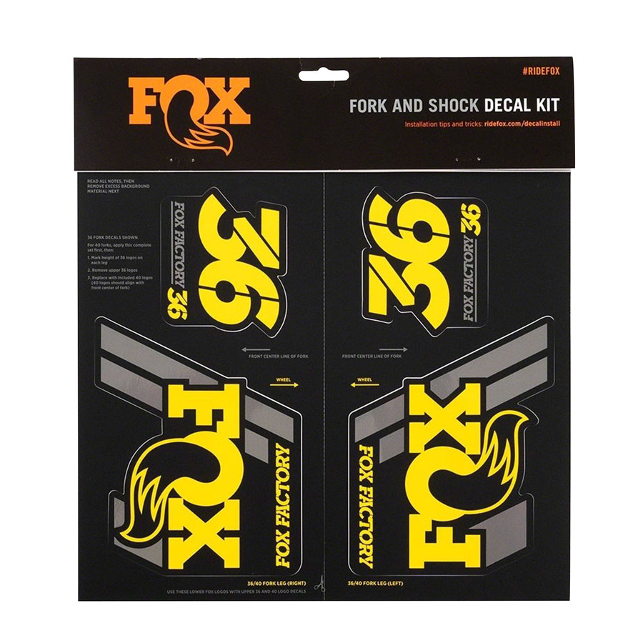 Fox Shox Heritage Decal Kit - Image 12