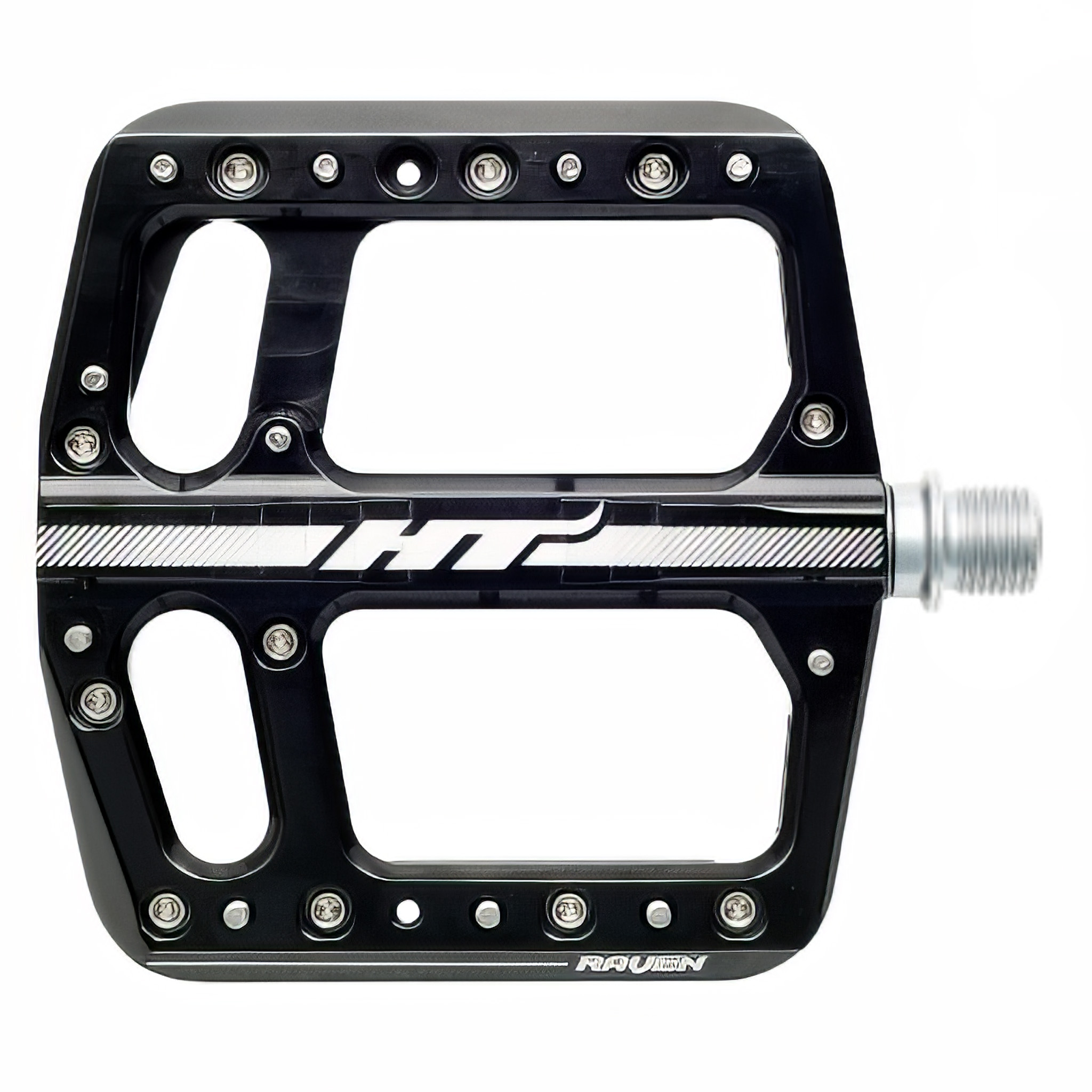 HT Pedals ANS12 Raven Platform Pedals CrMo Black