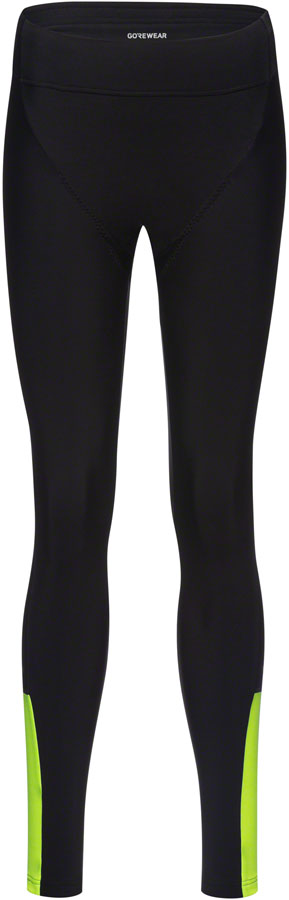 Gorewear Swiftride Thermo Tights - Black/Neon Yellow Women's Large