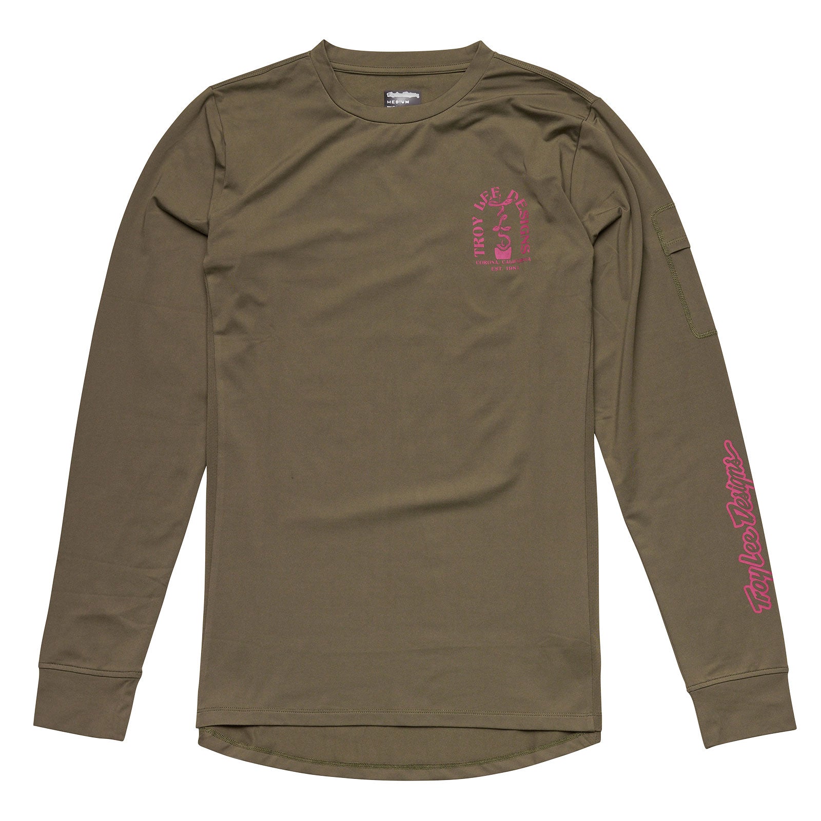 Ruckus Long Sleeve Ride Tee Fangs Olive Ruckus Long Sleeve Ride Tee Fangs Olive