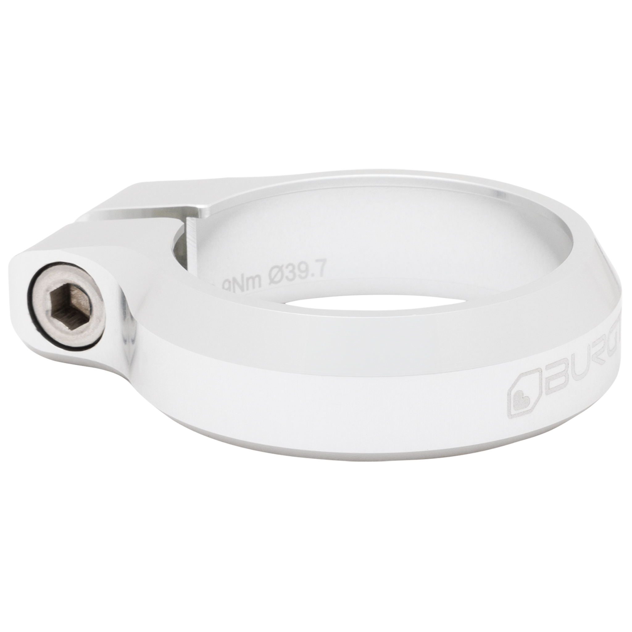 Burgtec Seat Clamp 39.7mm Rhodium Silver