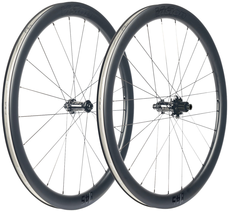 Vision SC45 SL Wheelset - 700 12 x 100mm/12 x 142mm Center-Lock Micro Spline Carbon BLK