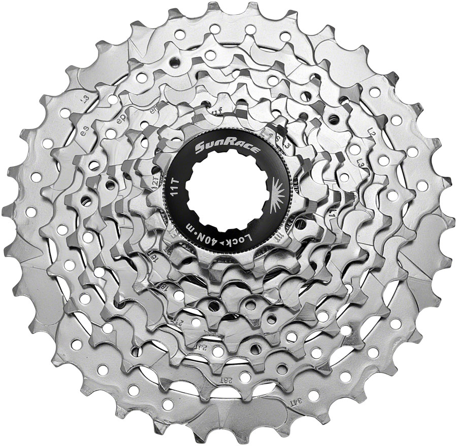 SunRace M96 Cassette - 9-Speed 11-34t Nickel SunRace M96 Cassette - 9-Speed 11-34t Nickel