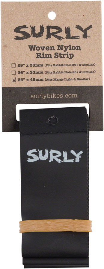 Surly Rim Strip: For Marge Lite / Rolling Darryl Nylon 45mm wide Black Surly Rim Strip: For Marge Lite / Rolling Darryl Nylon 45mm wide Black