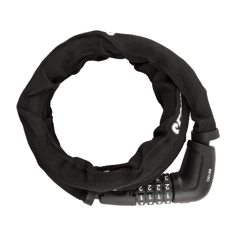 Securit Spyne Armor Combo Lock 15mm 3`11`/120cm Combo Blk