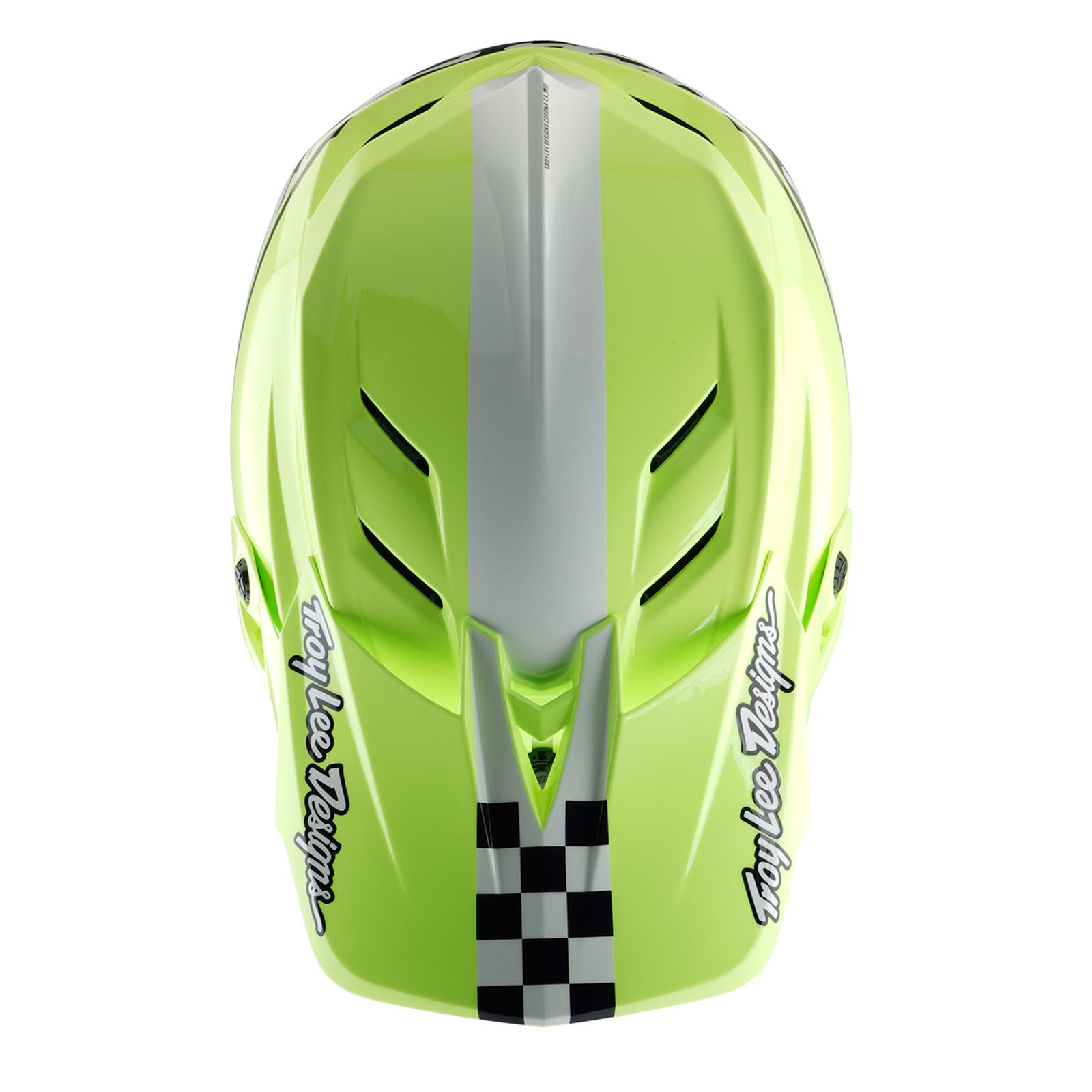 D4 Polyacrylite Helmet Fifty-50 Navy / Glo Yellow - Image 8