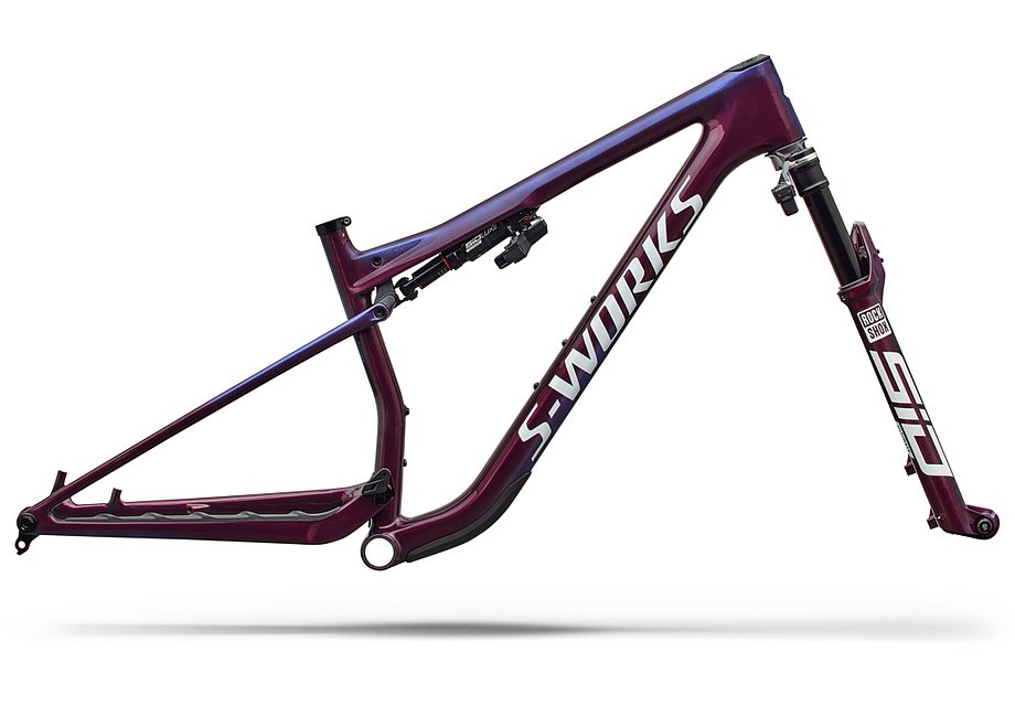 Specialized Epic 9 S-Works Frmset Gloss Bordeaux Metallic / Blue Pearl Edge Fade / Metallic White Silver Xl