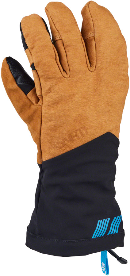 45NRTH 2024 Sturmfist 4 LTR Leather Gloves - Tan/Black Lobster Style