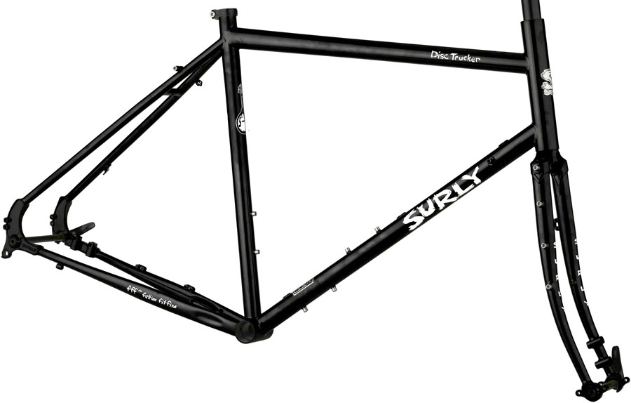 Surly Disc Trucker Frameset - 26", Steel, Hi-Viz Black Surly Disc Trucker Frameset - 26", Steel, Hi-Viz Black