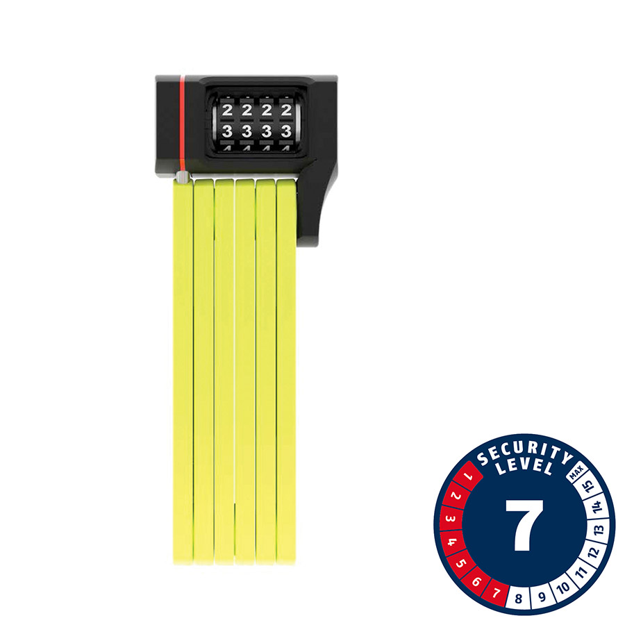 Abus Bordo uGrip 5700C Folding Lock Combination 80cm 2.6' 5mm Green Abus Bordo uGrip 5700C Folding Lock Combination 80cm 2.6' 5mm Green