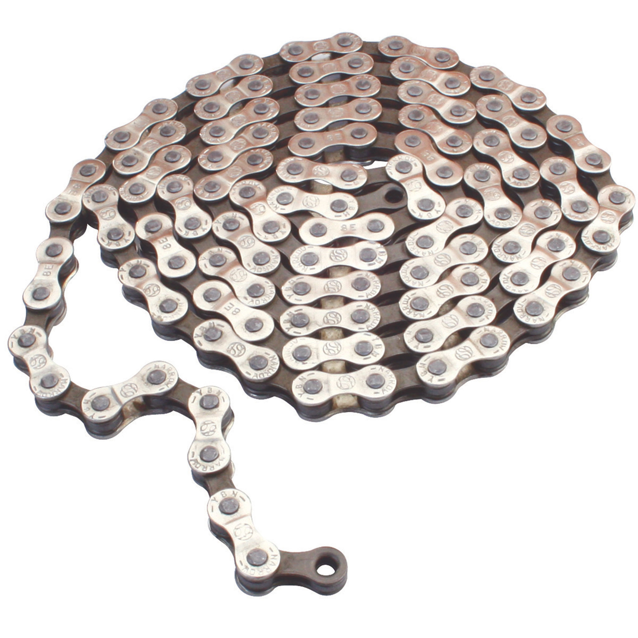 Gusset GS-8 8sp Chain 3/32" - Silver/Brown