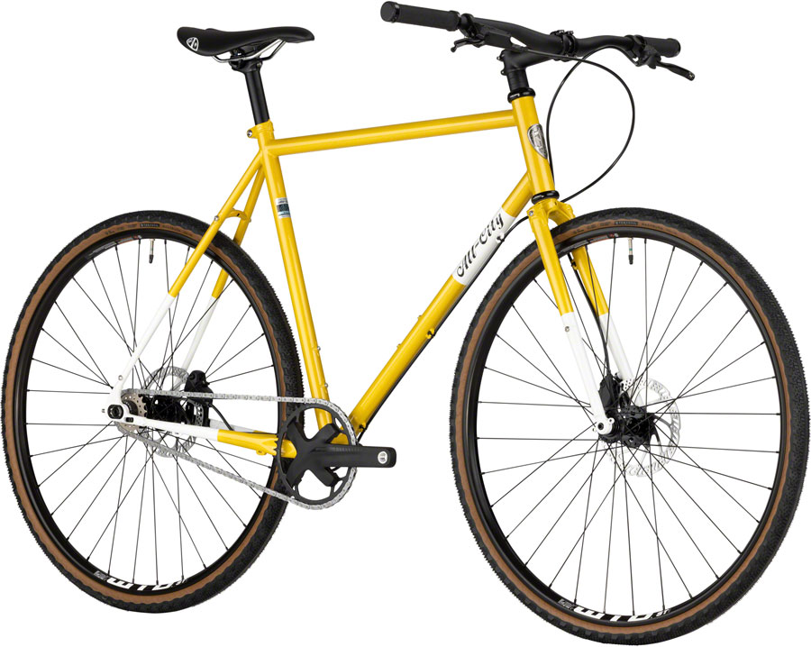 All-City Super Professional Flat Bar Single Speed Bike - 700c, Steel, Lemon Dab - Image 2