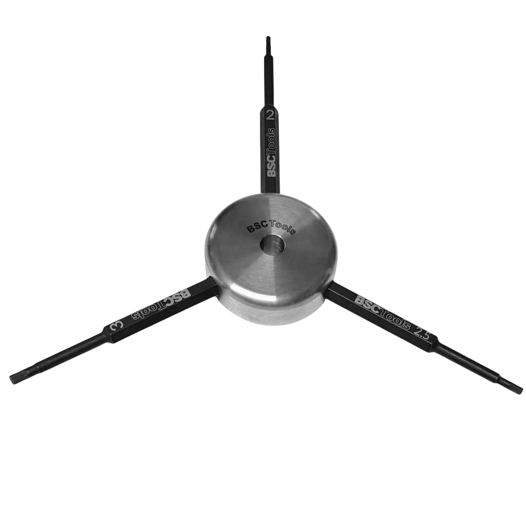 BSC Tools Workshop 3-Way Donut Hex Wrench 22.53mm Stainless S