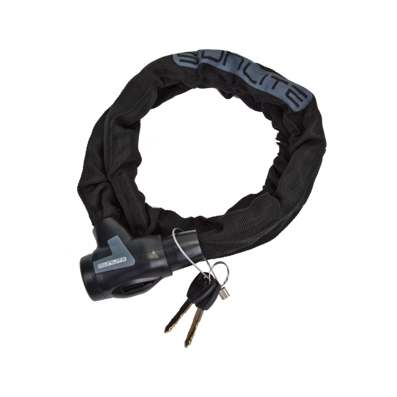 Sunlite Defender Key/Chain Lock 8mm 4`/122cm Key Blk Sunlite Defender Key/Chain Lock 8mm 4`/122cm Key Blk
