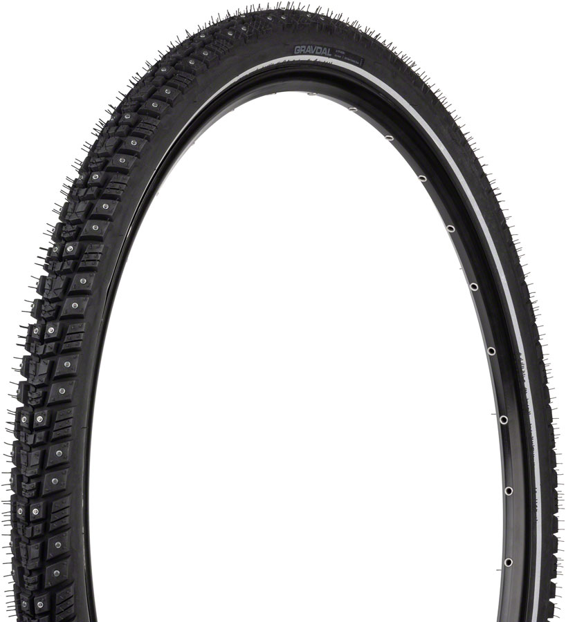 45NRTH Gravdal Tire - 700 x 45 Clincher Wire BLK 33 TPI 240 Carbide Steel Studs
