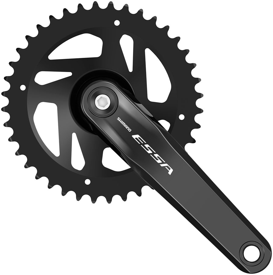 Shimano ESSA FC-U2000-1 Crankset - 170mm 7/8-Speed 40t Riveted Square Taper JIS Spindle Interface BLK
