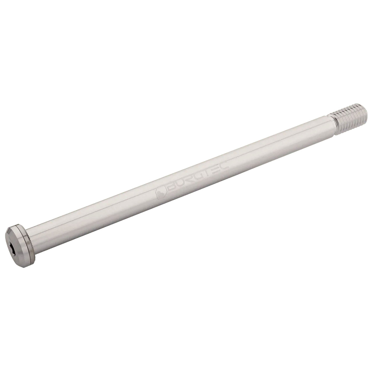 Burgtec 188mm x 12mm 1.75mm Pitch Rear Axle Rhodium Silver