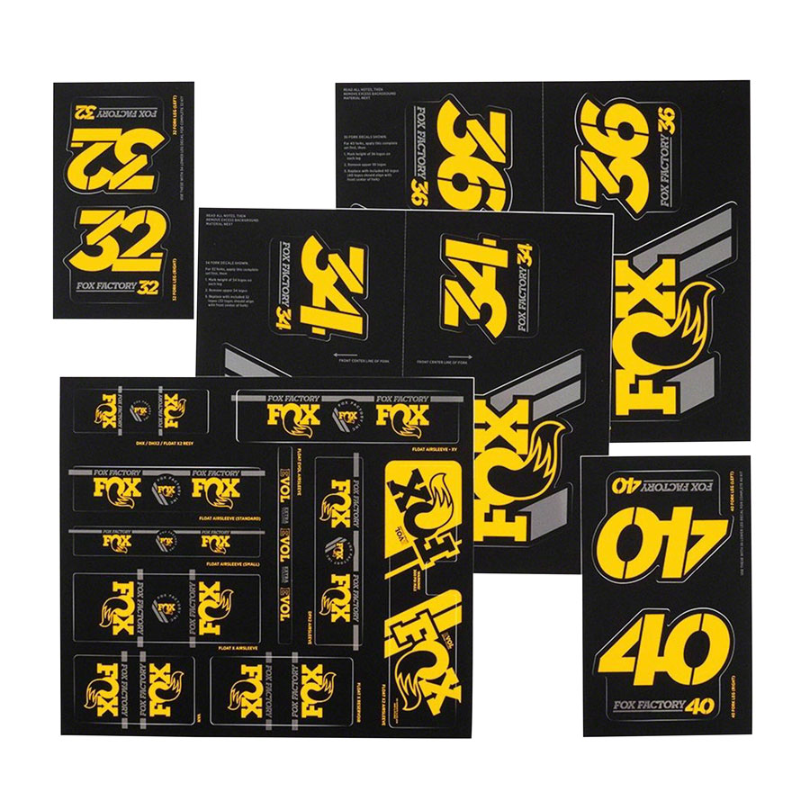 Fox Shox Heritage Decal Kit - Image 13