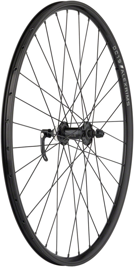 Quality Wheels Value Double Wall Series Disc Front Wheel - 650b QR x 100mm Center-Lock BLK 28H - Image 6