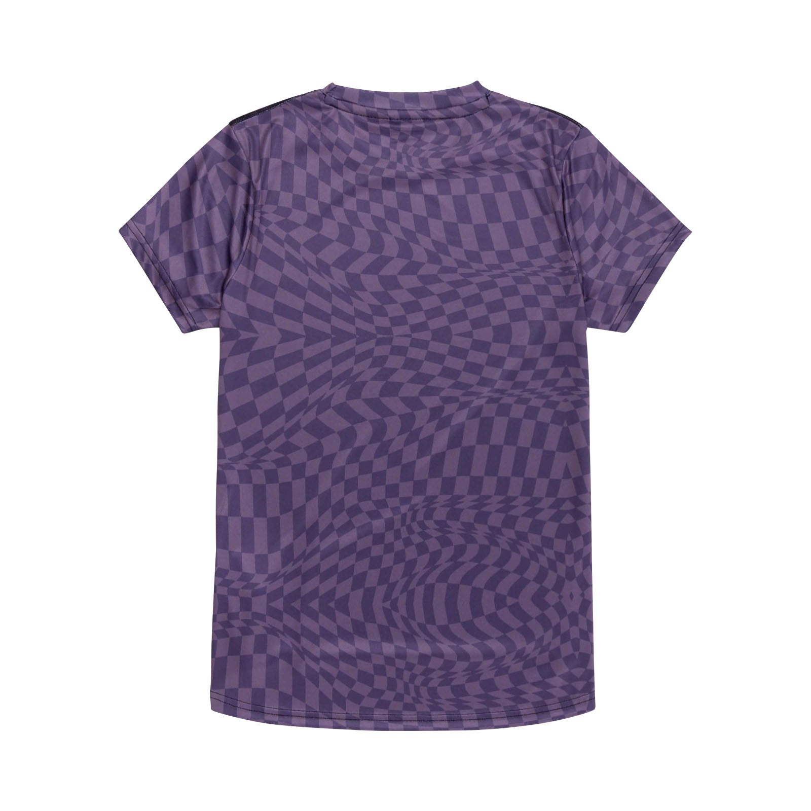 Womens Lilium Short Sleeve Jersey Twisted Checkers Deep Purple - Image 2