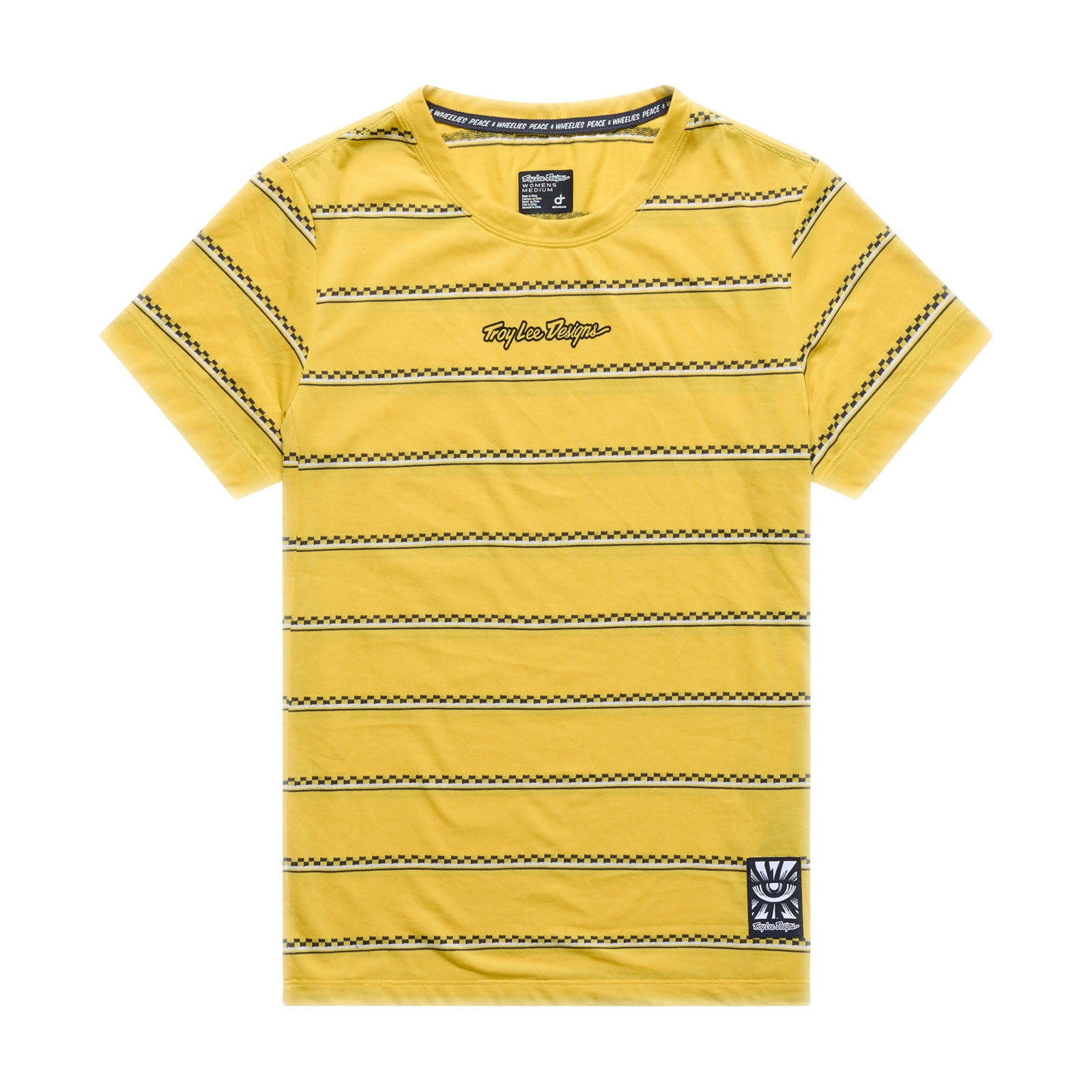 Womens Lilium Ride SS Tee Checked Out Butter Womens Lilium Ride SS Tee Checked Out Butter