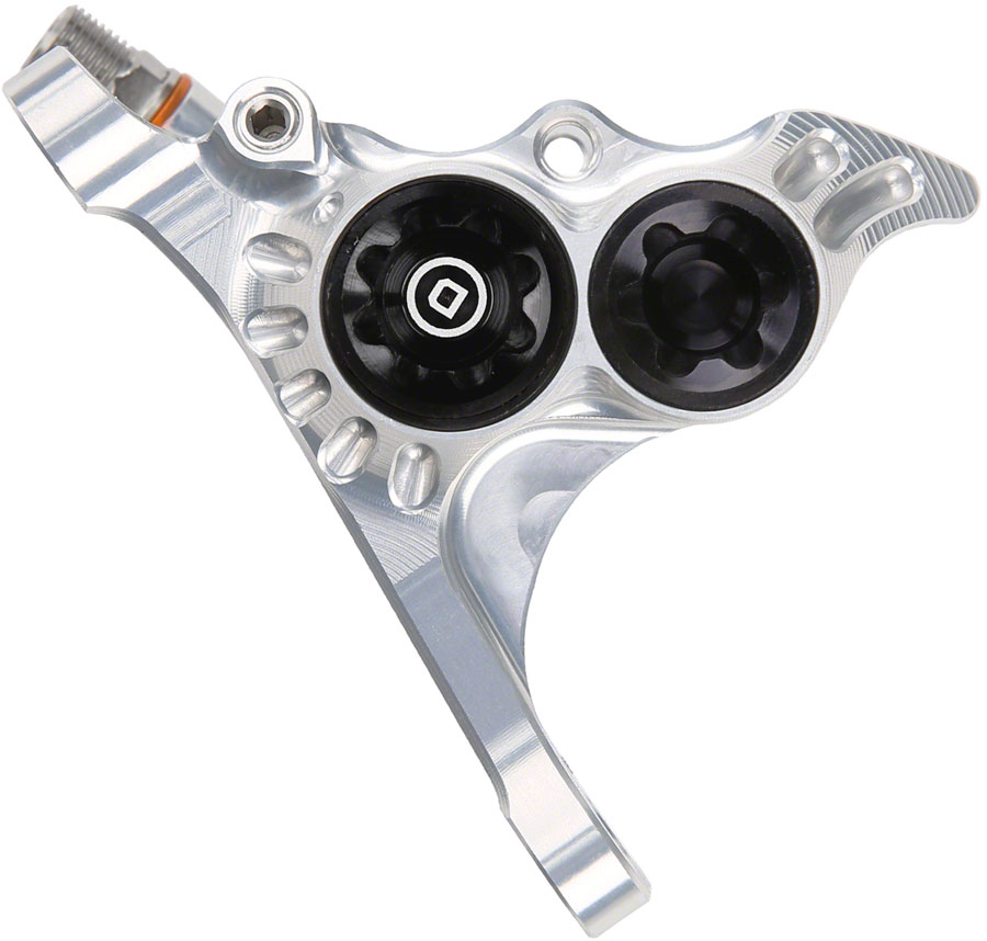 Hope RX4+ Disc Brake Caliper - Flat Mount Front +20mm DOT Type Silver Hope RX4+ Disc Brake Caliper - Flat Mount Front +20mm DOT Type Silver