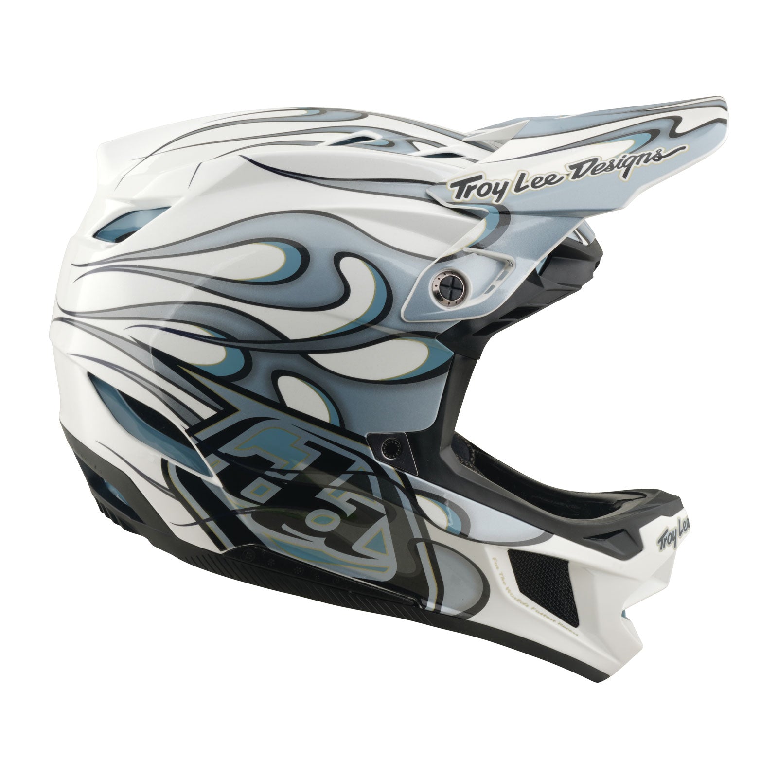 D4 Composite Helmet Torched White / Silver - Image 6