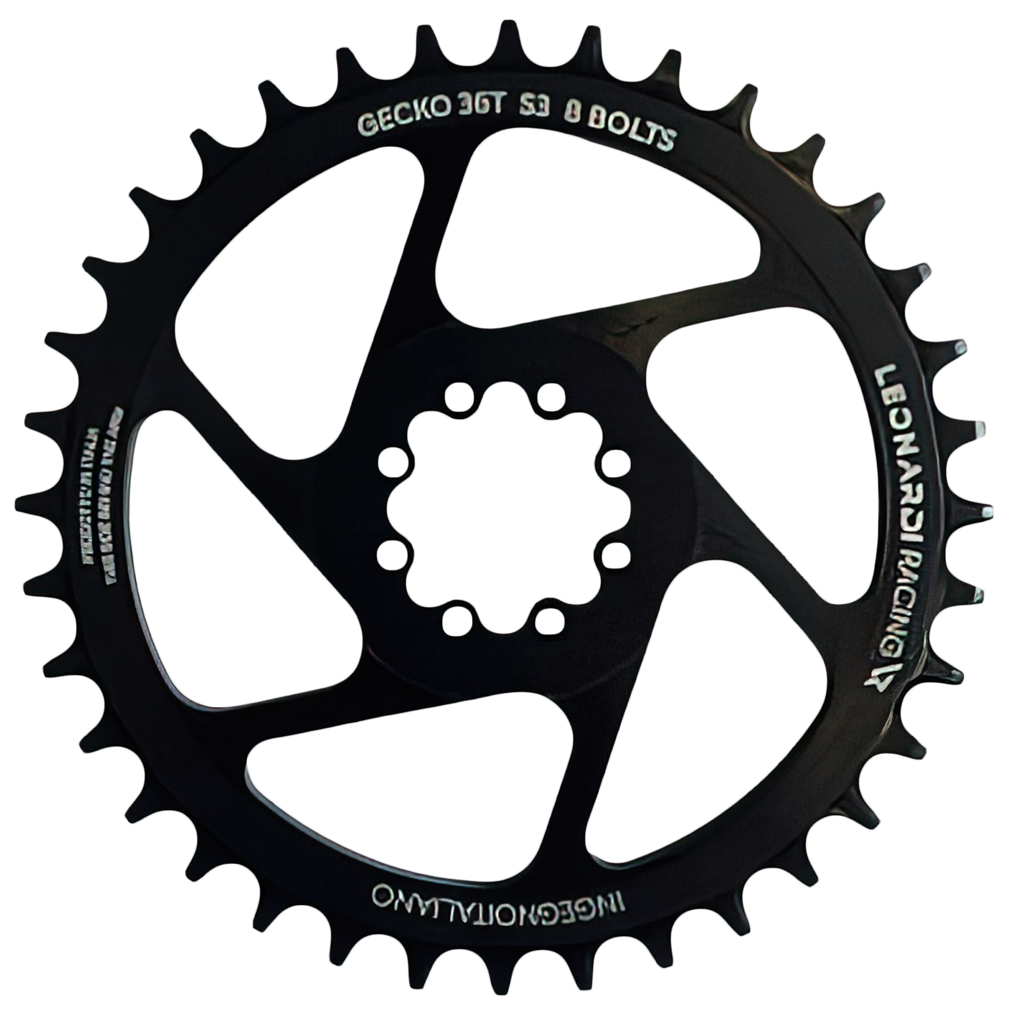 Leonardi S3 8-Bolt Direct Mount Ring - Black variant 2