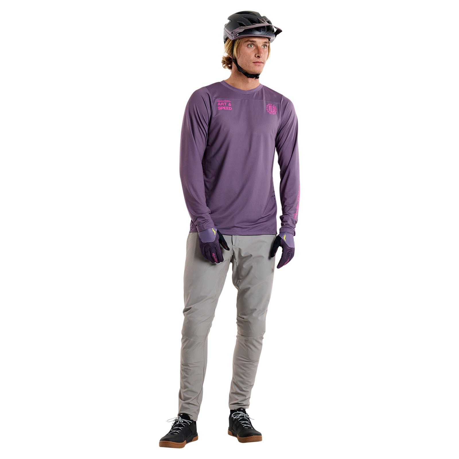 Skyline Long Sleeve Jersey Radioscape Deep Purp - Image 8