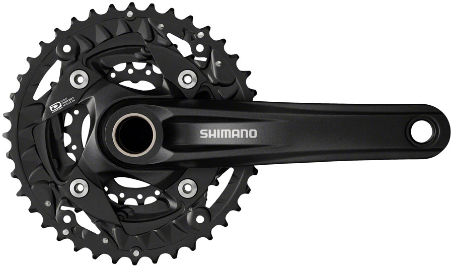 Shimano FC-MT500-3 Crankset - 10-Speed 40/30/22t 96/64 BCD, Black variant 2