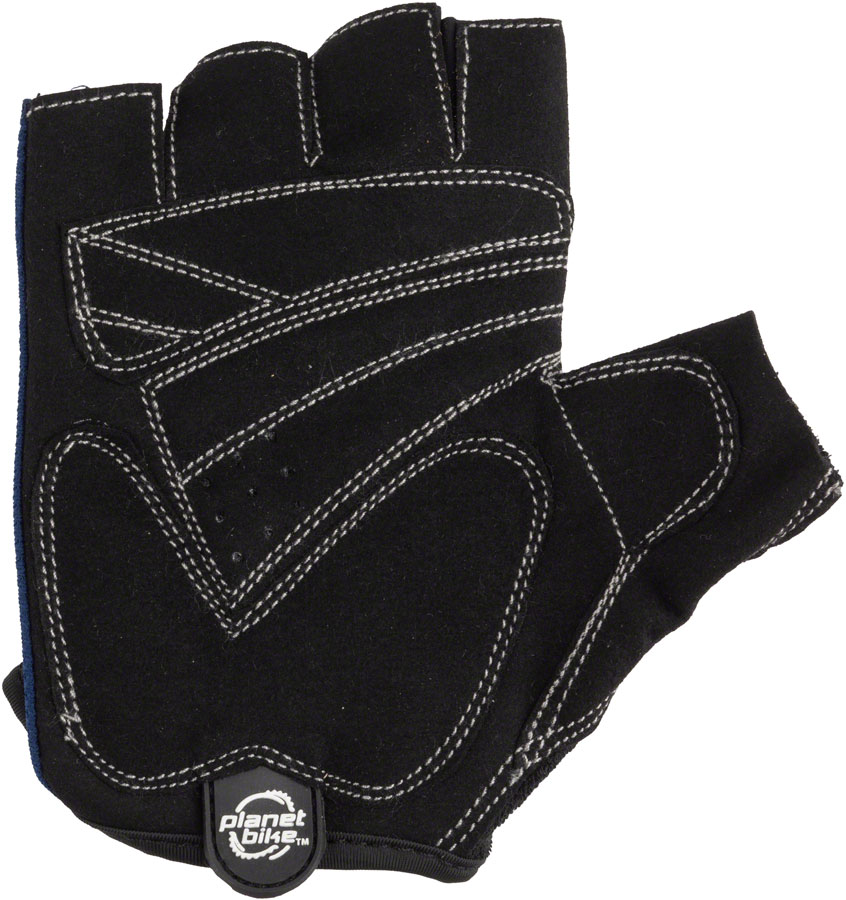 Planet Bike Aries Gloves - Black/Blue Short Finger - Image 2