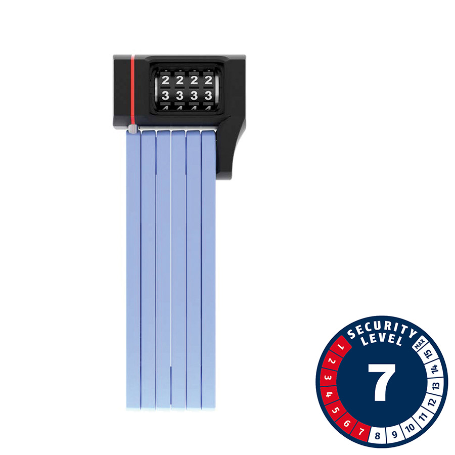 Abus Bordo uGrip 5700C Folding Lock Combination 80cm 2.6' 5mm Blue Abus Bordo uGrip 5700C Folding Lock Combination 80cm 2.6' 5mm Blue