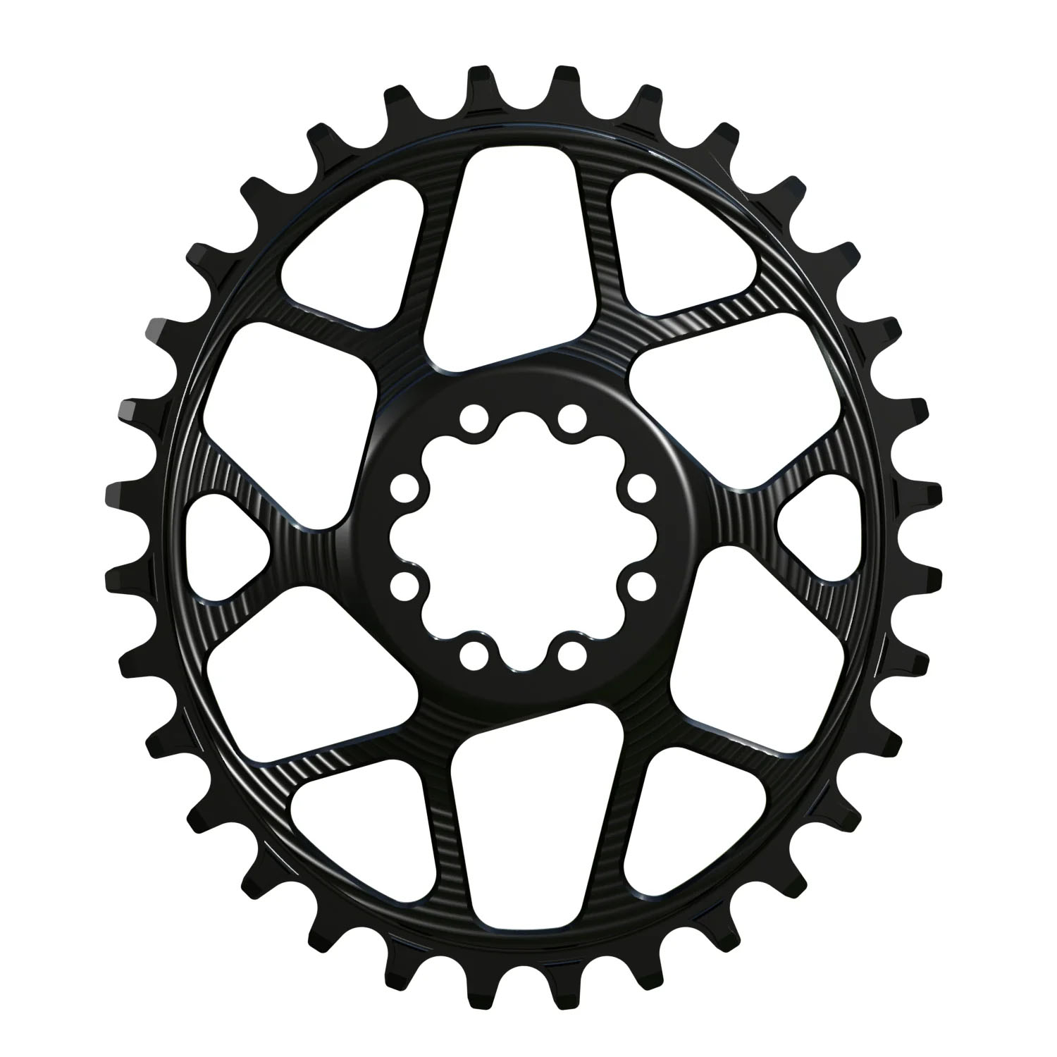 Works Components Oval Chainring SRAM 8-Bolt 30T Boost 3mm Blk