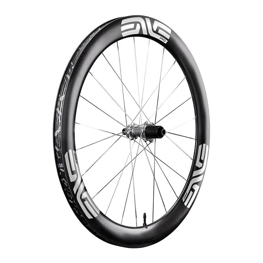 ENVE SES 4.5 PRO INDR PRO Wheel Rear 700C / 622 Holes: 24 12mm TA 142mm Disc Center Lock Campagnolo N3W White Logo