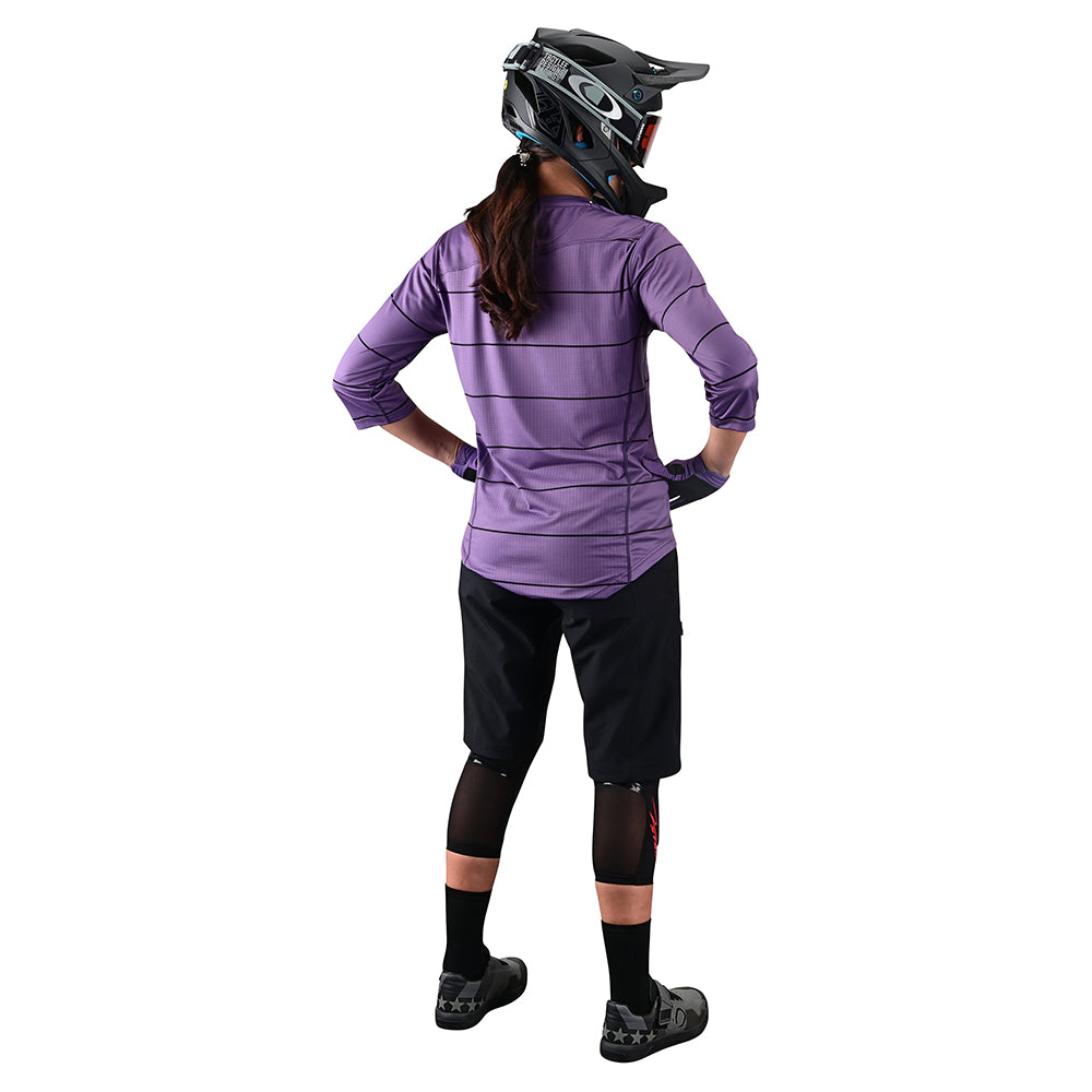 Womens Mischief Jersey Pinstripe Orchid - Image 4