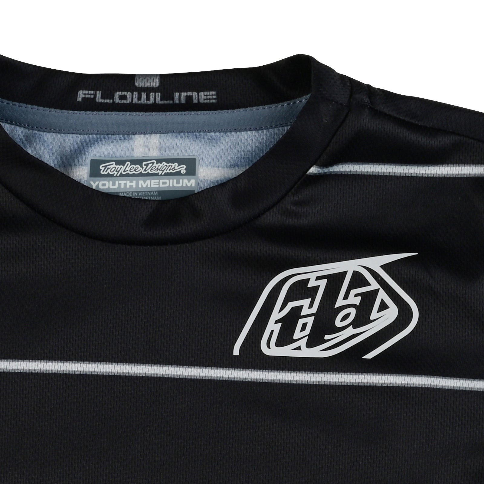 Youth Flowline SS Jersey Revert Black - Image 2