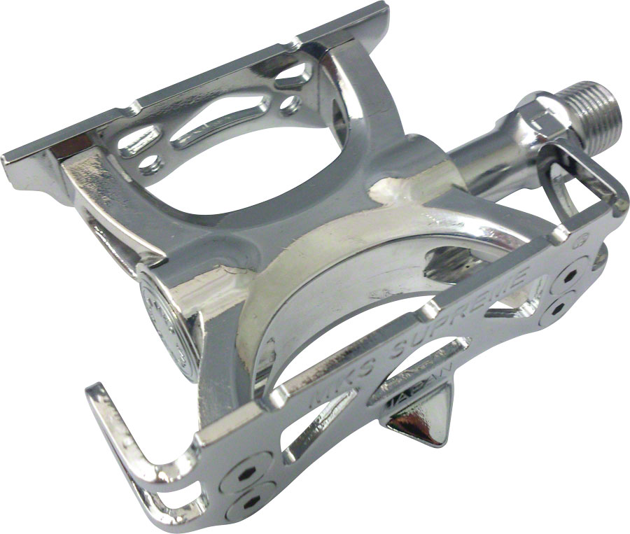 MKS Supreme Keirin Track Pedals - Aluminum 9/16" Silver MKS Supreme Keirin Track Pedals - Aluminum 9/16" Silver