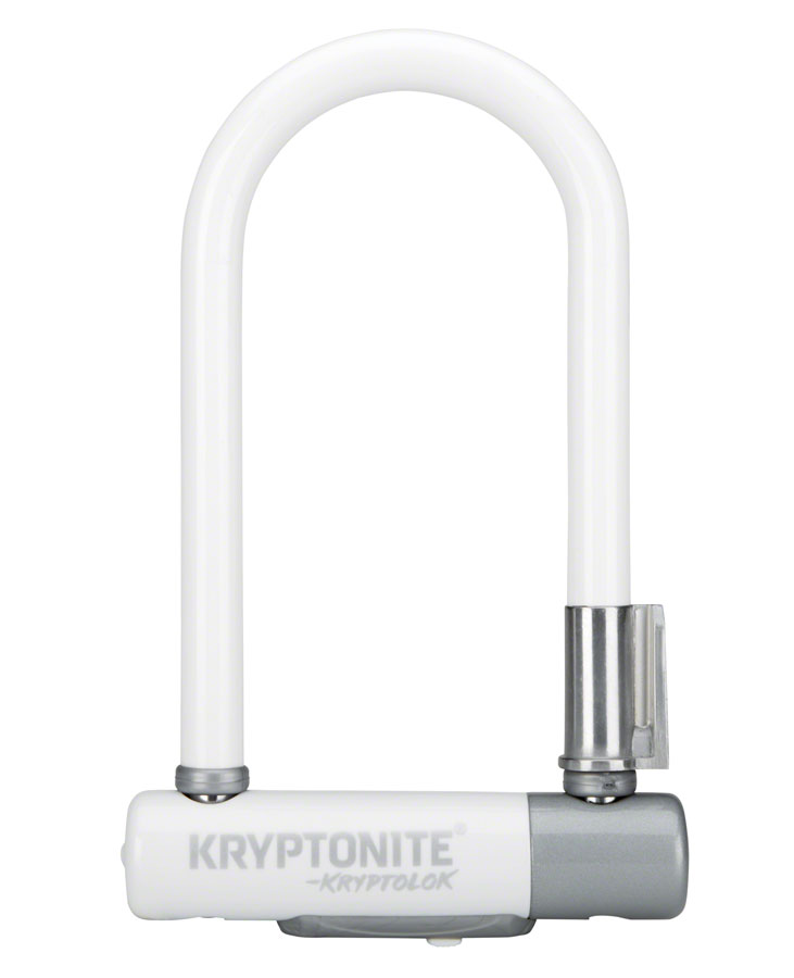 Kryptonite Krypto Series 2 Mini-7 U-Lock - 3.25 x 7" Keyed White Includes bracket Kryptonite Krypto Series 2 Mini-7 U-Lock - 3.25 x 7" Keyed White Includes bracket