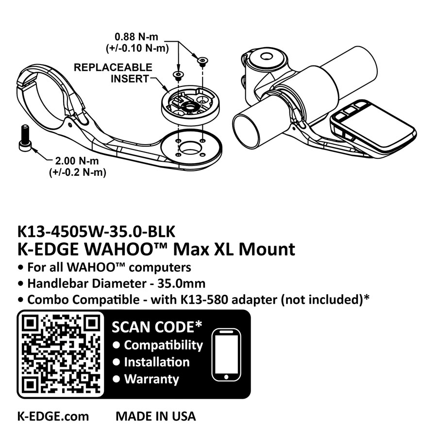 K-EDGE Wahoo MAX XL Computer Mount - Image 4