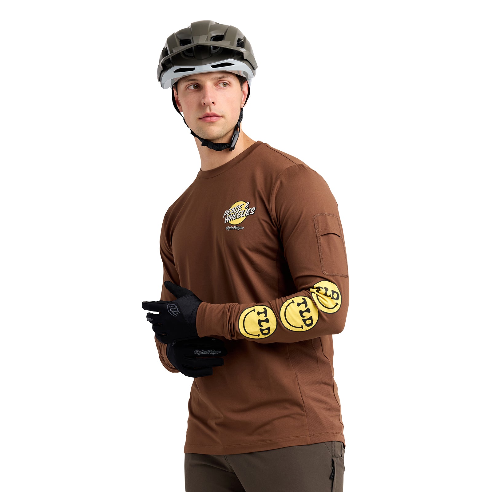 Ruckus Long Sleeve Ride Tee Wheelies Chocolate - Image 8
