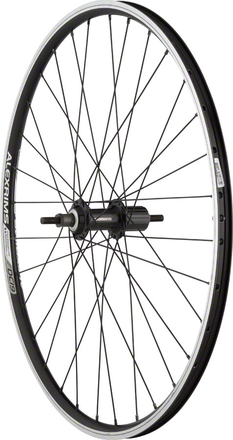 Quality Wheels Value Double Wall Series Rear Wheel - 26" 10 x 1 x 135mm Rim Brake HG 10 BLK Clincher 32H