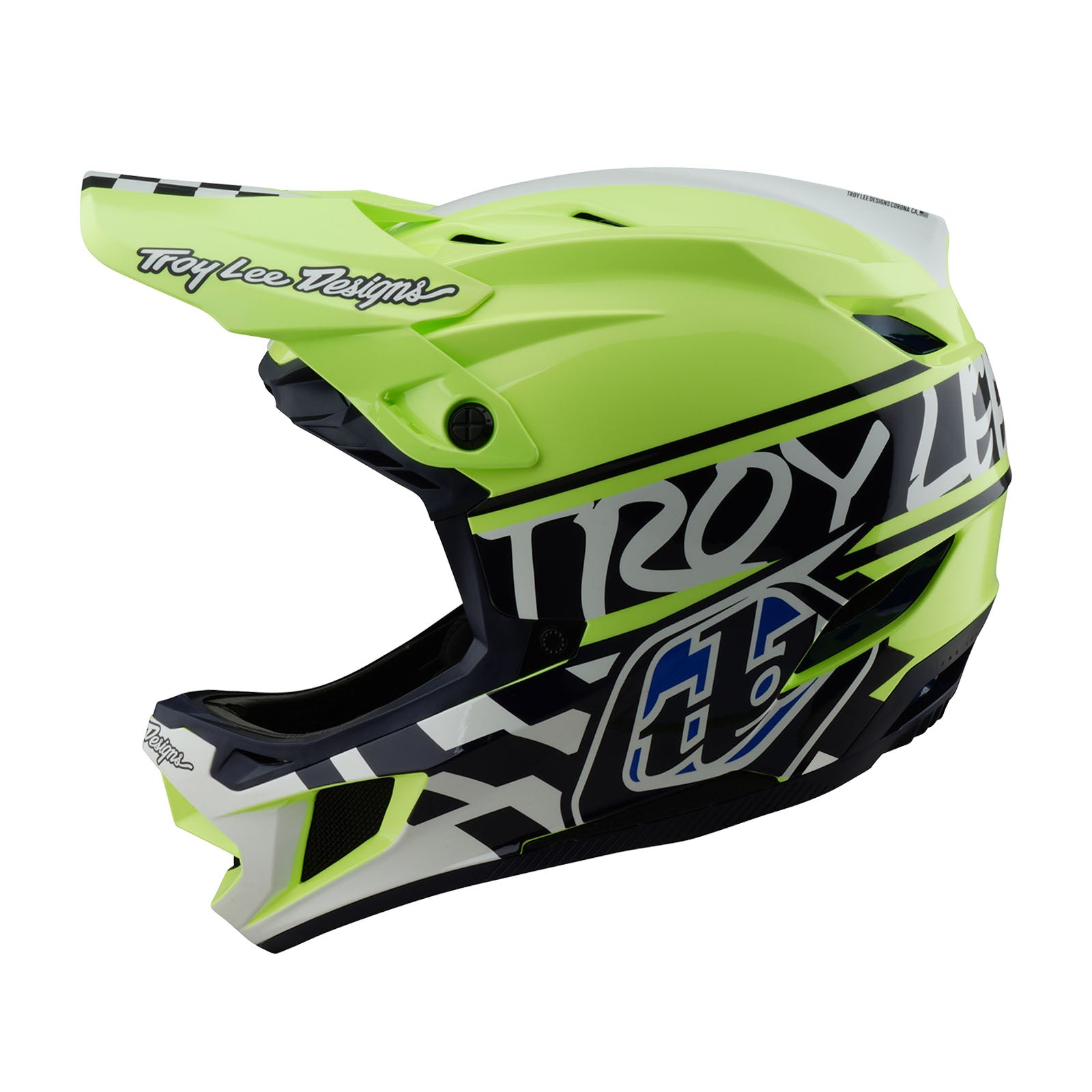 D4 Polyacrylite Helmet Fifty-50 Navy / Glo Yellow D4 Polyacrylite Helmet Fifty-50 Navy / Glo Yellow